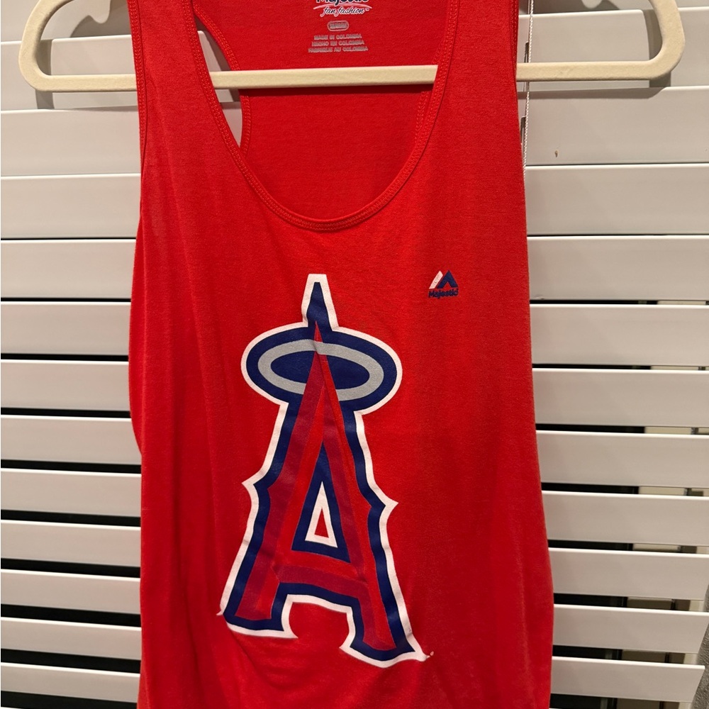 Majestic Mike Trout racerback tank
